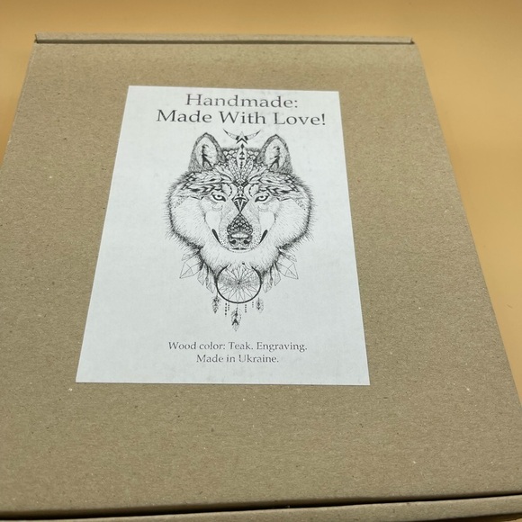 Mystical Wolf Engraved Wooden Journal - Picture 15 of 15